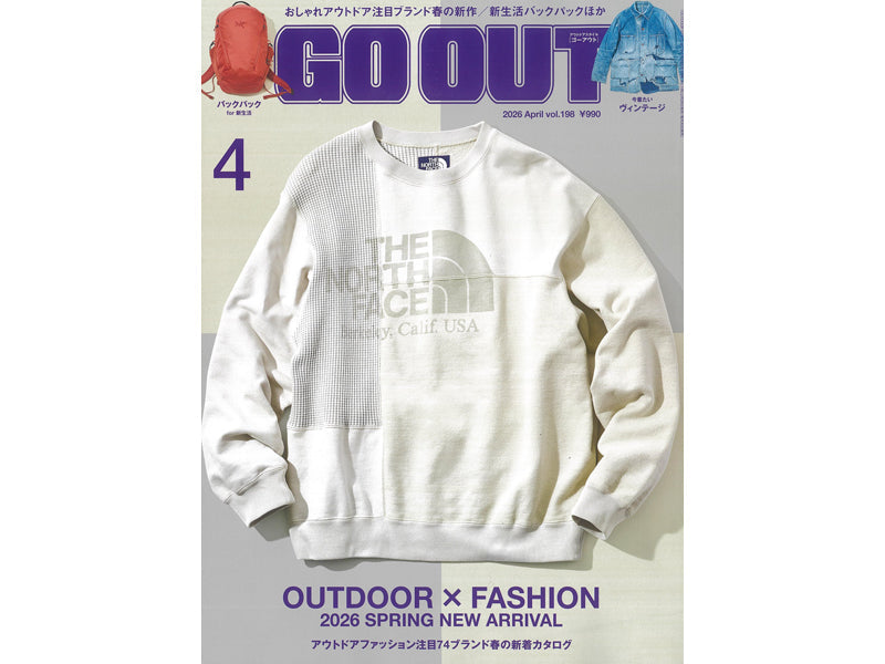 GO OUT 4月号にTOPO DESIGNSが掲載されました！